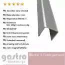 Alu U-Profil aus eloxiert natur silber, 1,0 mm stark Abdeckleiste